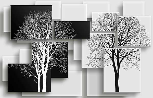 Poster xxl: Puzzle d'arbres