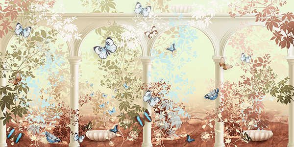Poster xxl: Jardin des papillons grecs