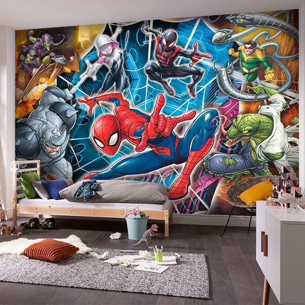 Spiderman Poster XXL avec des ennemis