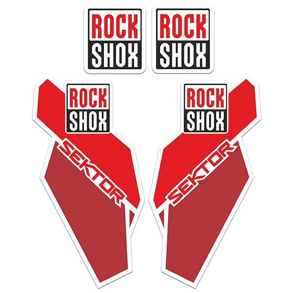 Autocollants: Kit fourche vélo Rock Shox sektor