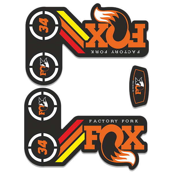Autocollants: Fourchette Fourchette Fox Factory 34 3X