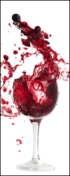 Stickers muraux: Verre de vin rouge