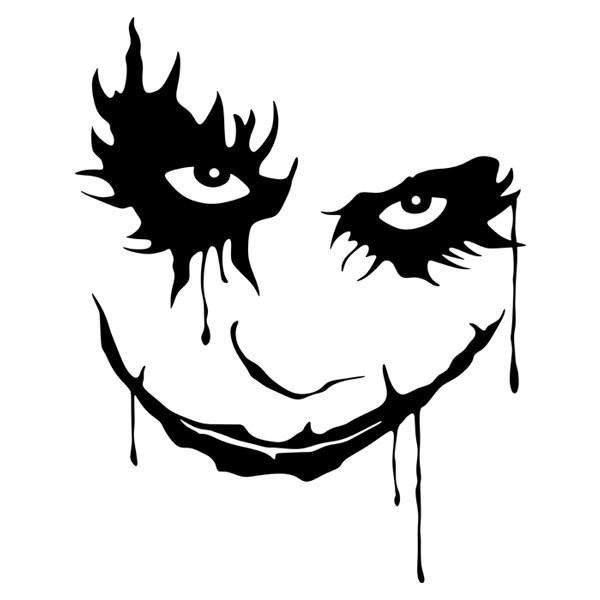Stickers muraux: Visage du Joker (Batman)