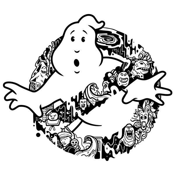 Stickers muraux: Fantômes des Ghostbusters