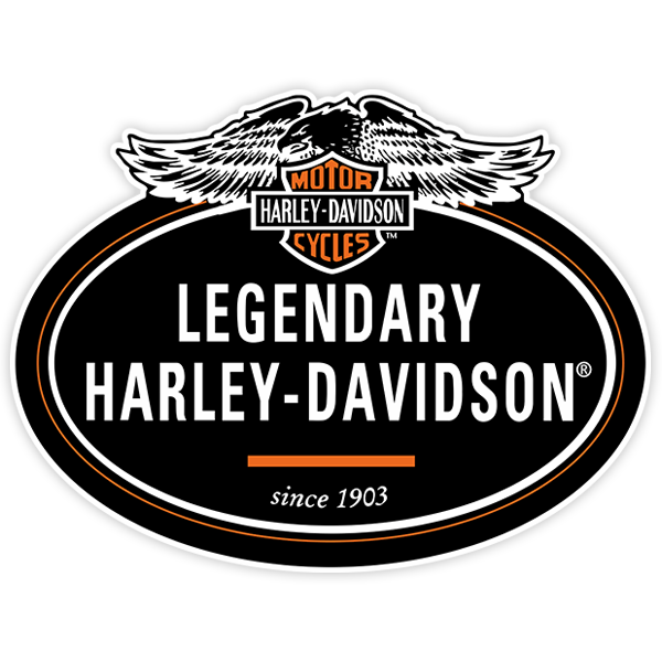 Autocollants: Legendary Harley Davidson