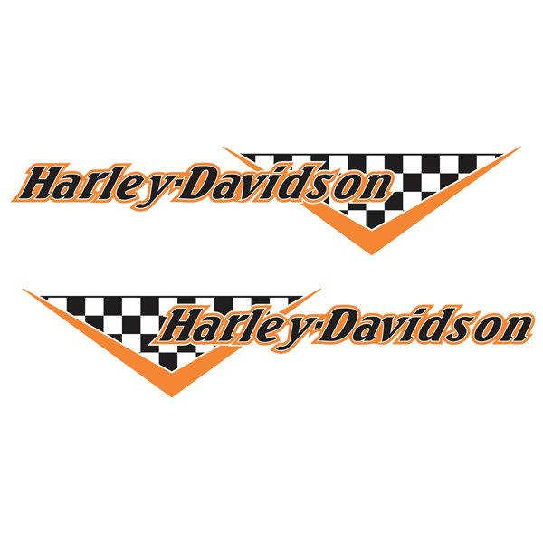 Autocollants: Kit Harley Davidson contrôleurs de drapeau