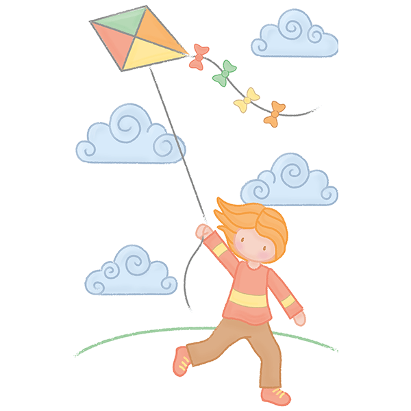 Stickers pour enfants: Aile volante fille