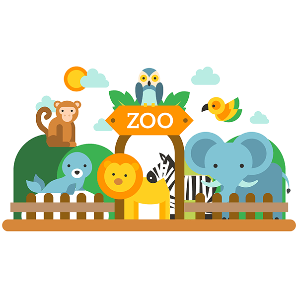 Stickers pour enfants: Enfant Zoo