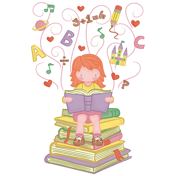 Stickers pour enfants: Fille d’apprentissage