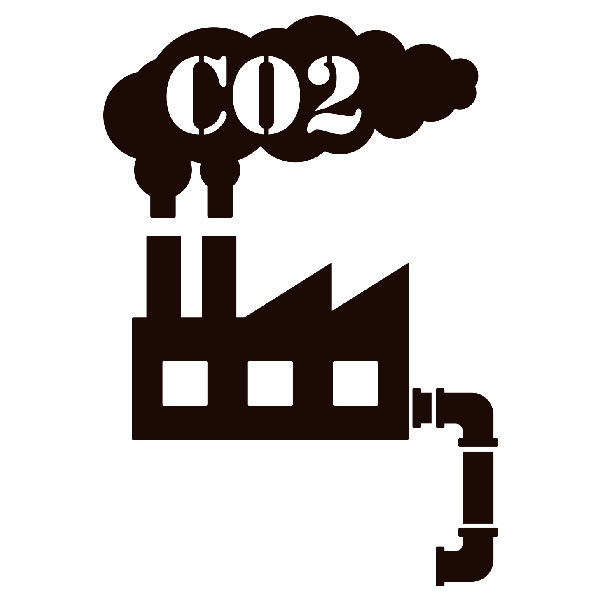 Stickers muraux: Usine CO2