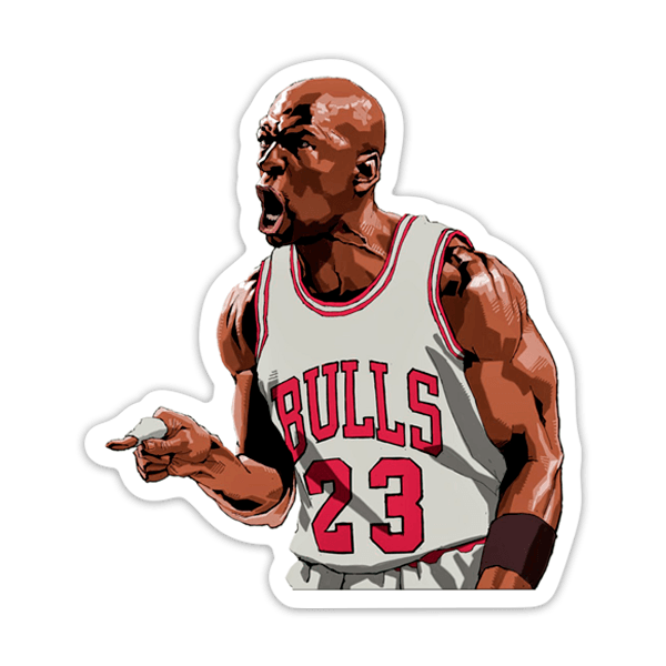 Autocollants: Michael Jordan Votre Majesté