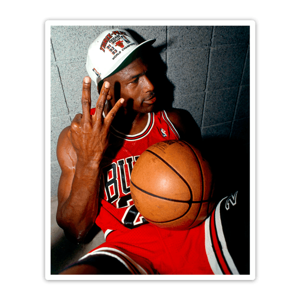 Autocollants: Michael Jordan 3e Bague NBA