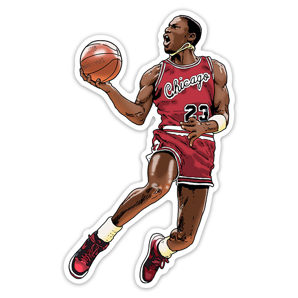 Autocollants: Dessin de Michael Jordan II