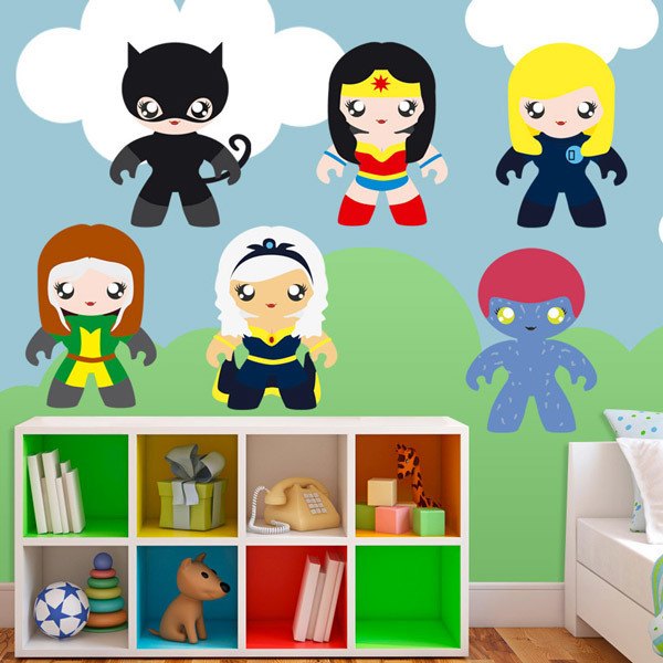Stickers pour enfants: Kit d'héroïnes