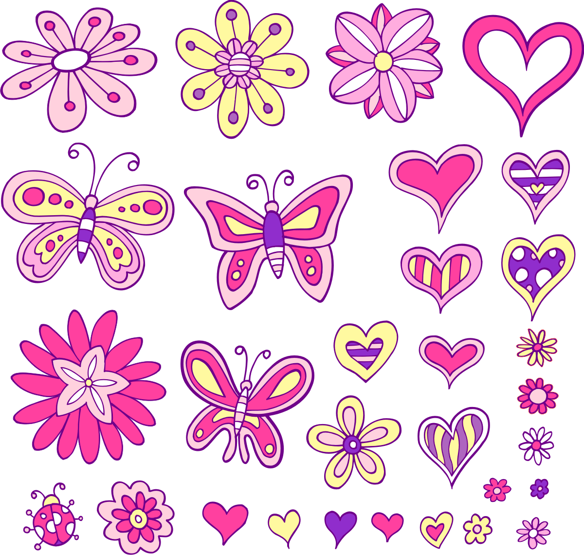 Stickers pour enfants: Kit L'amour