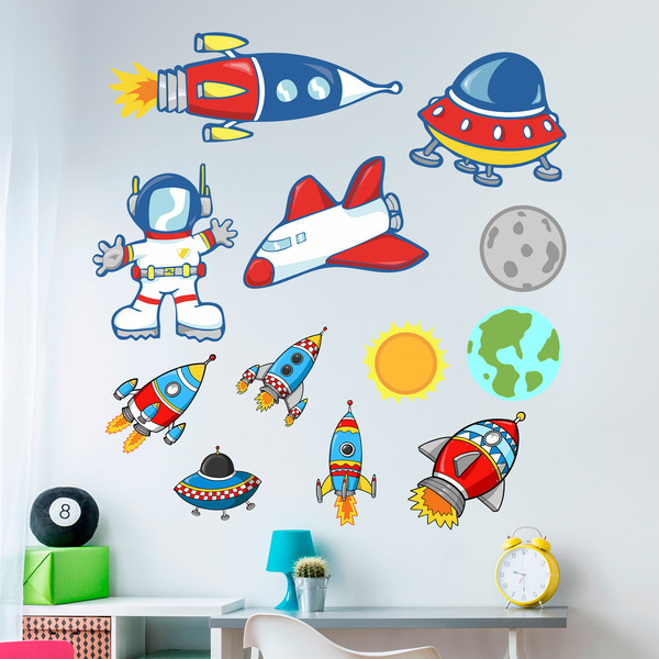 Stickers pour enfants: Kit Espace