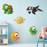 Stickers pour enfants: Kit Aquarium d 5
