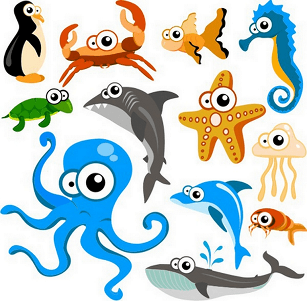 Stickers pour enfants: Kit Aquarium de poulpe