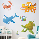 Stickers pour enfants: Kit Animaux marins 3