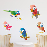 Stickers pour enfants: Kit de perroquets exotiques 5