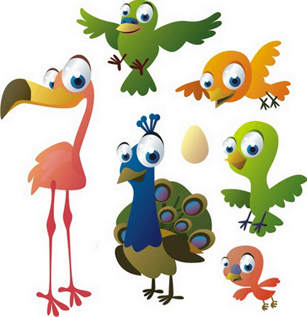 Stickers pour enfants: Kit oiseaux et oiseaux