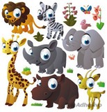 Stickers pour enfants: Kit Animaux de la jungle 4