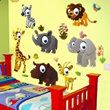 Stickers pour enfants: Kit Animaux de la jungle 6