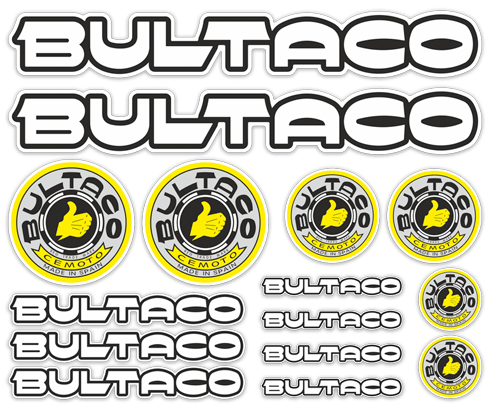 Autocollants: Bultaco Kit