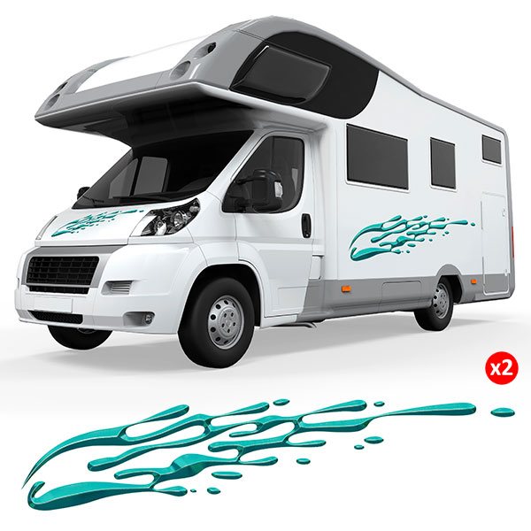 DIAMANT FENDT autocollant sticker camping car caravane caravan 4 Pièces
