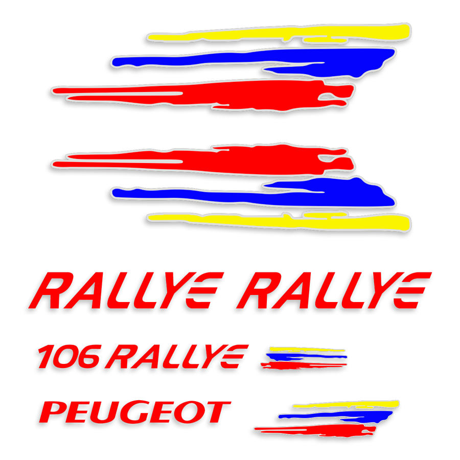 Autocollants: Peugeot 106 Rallye Kit