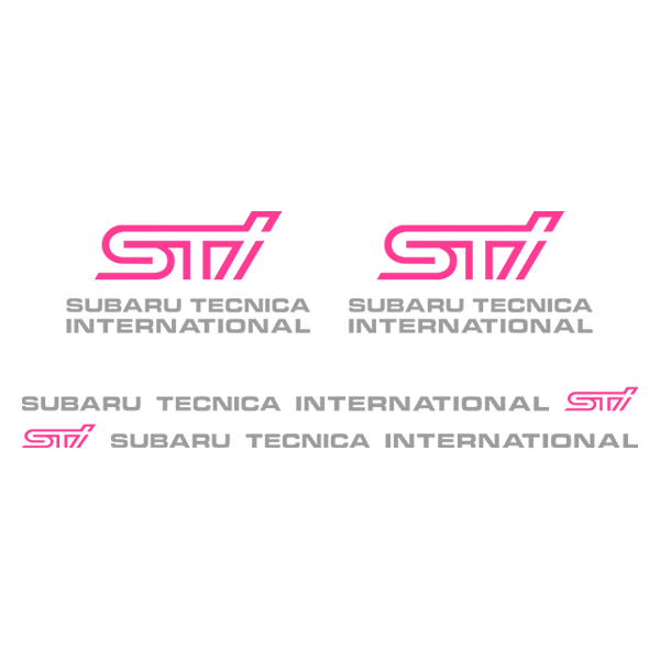 Autocollants: STI Subaru Tecnica International Kit