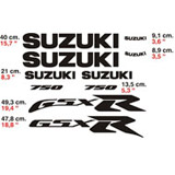 Autocollants: Suzuki GSX R 750 2