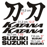 Autocollants: Suzuki Katana avec lettre japonaise 2
