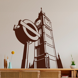 Stickers muraux: Le Big Ben et un panneau de métro 2