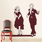 Stickers muraux: Fred Astaire et Ginger Rogers 2