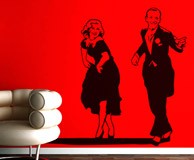 Stickers muraux: Fred Astaire et Ginger Rogers 3
