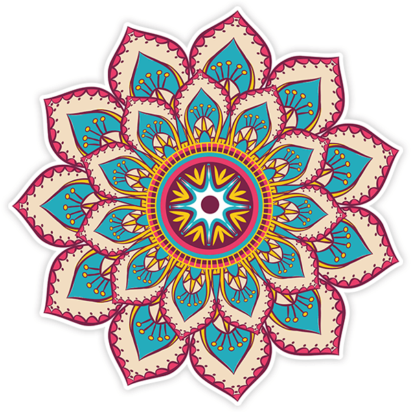 Stickers muraux: Mandala hindou