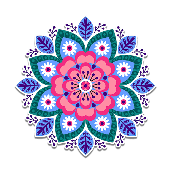 Stickers muraux: Mandala de lumière