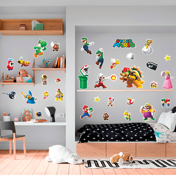 Sticker mural enfant Super Mario Bros
