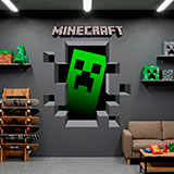 Stickers muraux: Minecraft 3D 1 14