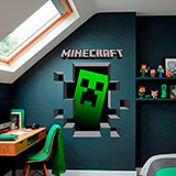 Stickers muraux: Minecraft 3D 1 15