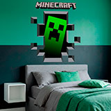 Stickers muraux: Minecraft 3D 1 11