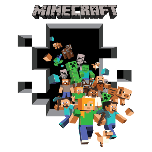 Stickers muraux: Minecraft 3D 2