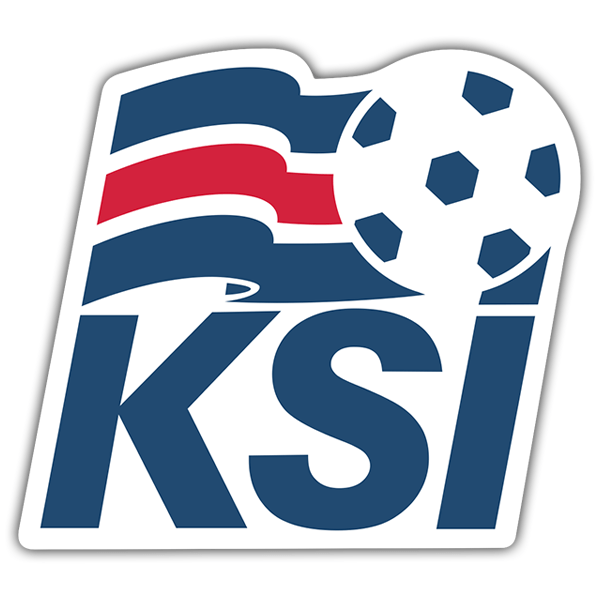 Autocollants: Islande - Bouclier de football