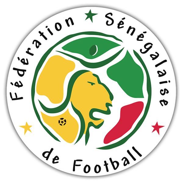 Autocollants: Sénégal - Bouclier de football