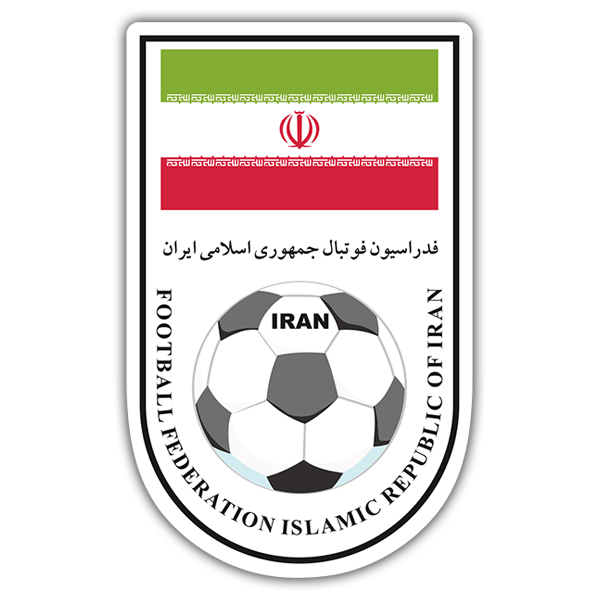 Autocollants: Iran - Bouclier de football