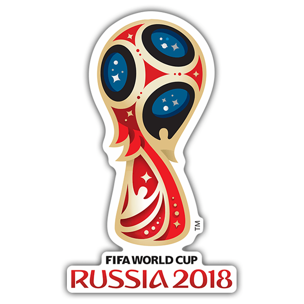 Autocollants: Logo du football mondial Russie 2018