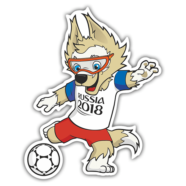 Autocollants: Zabivaka avec le ballon
