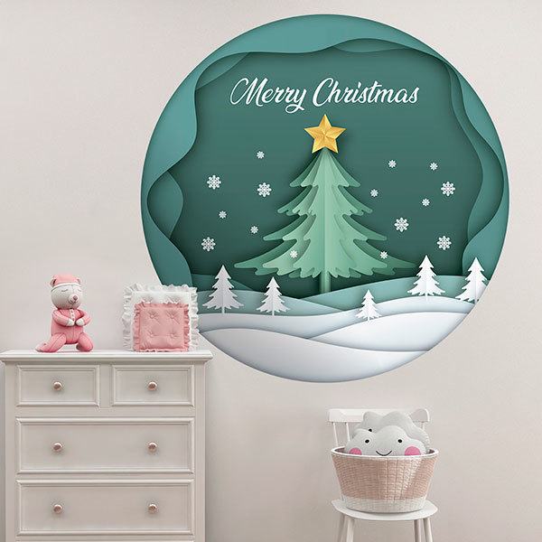 Stickers muraux: Boule de Noël, en anglais