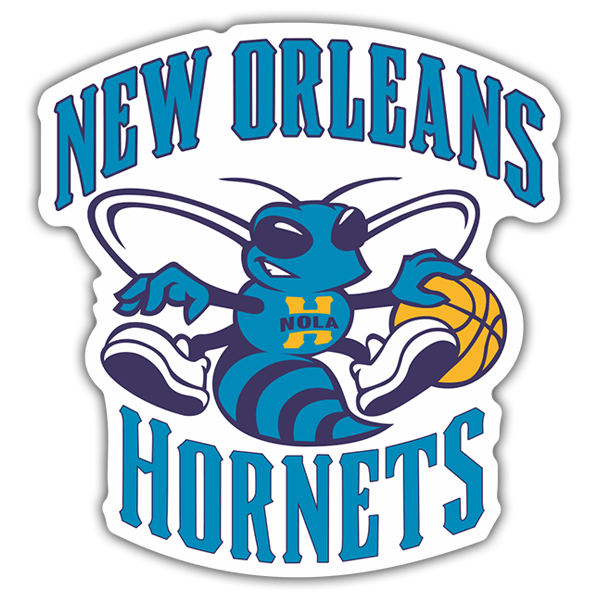 Autocollants: NBA - New Orleans Hornets vieux bouclier